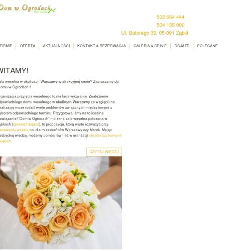 Dom weselny warszawa i okolice - Warszawa