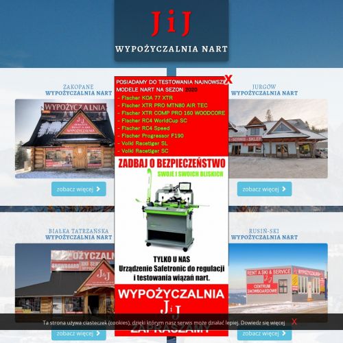 Wypożyczalnia sprzętu narciarskiego białka tatrzańska - Zakopane