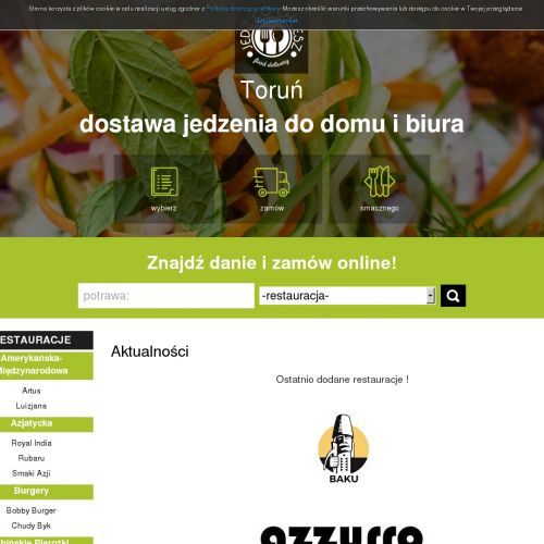 Jedzenie na dowóz - Toruń