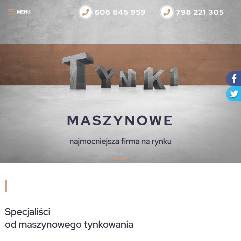 Tynki maszynowe - Gostynin