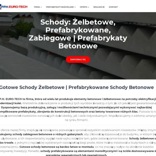 Schody zabiegowe betonowe w Szczecinie