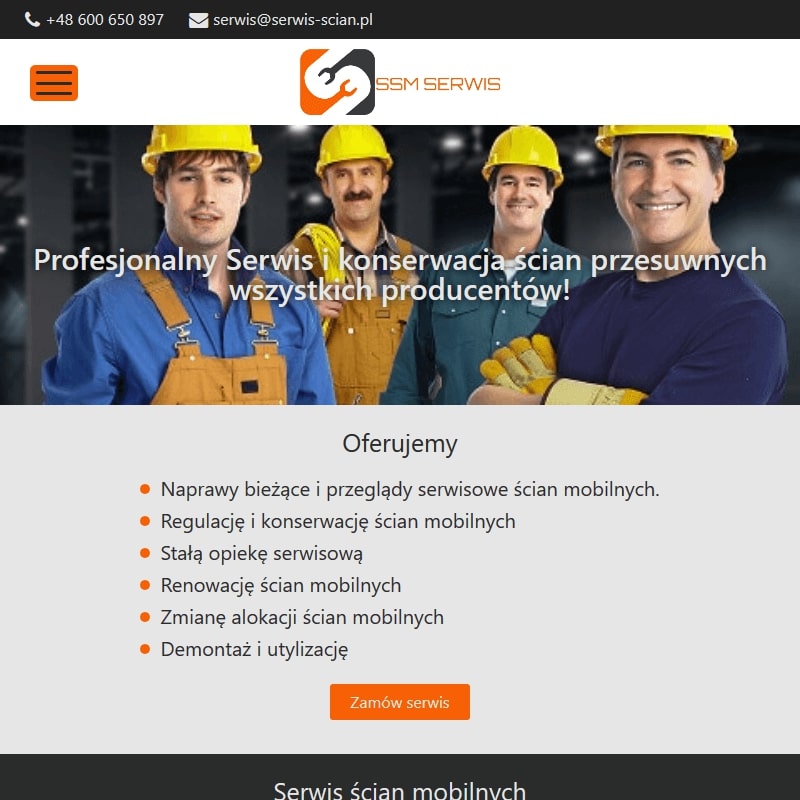 Kraków - serwis ścian składanych