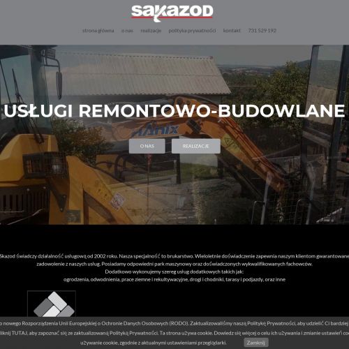 Kęty - usługi minikoparką