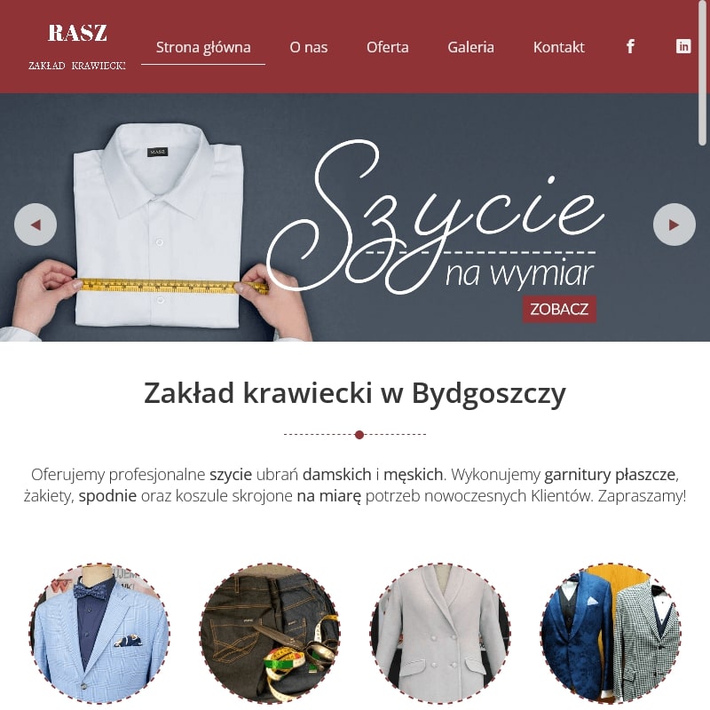 Szycie spodni męskich w Inowrocławiu