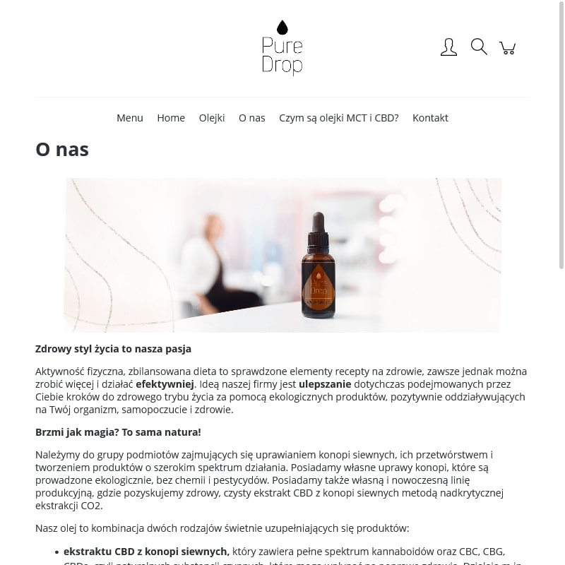 Olejek cbd właściwości