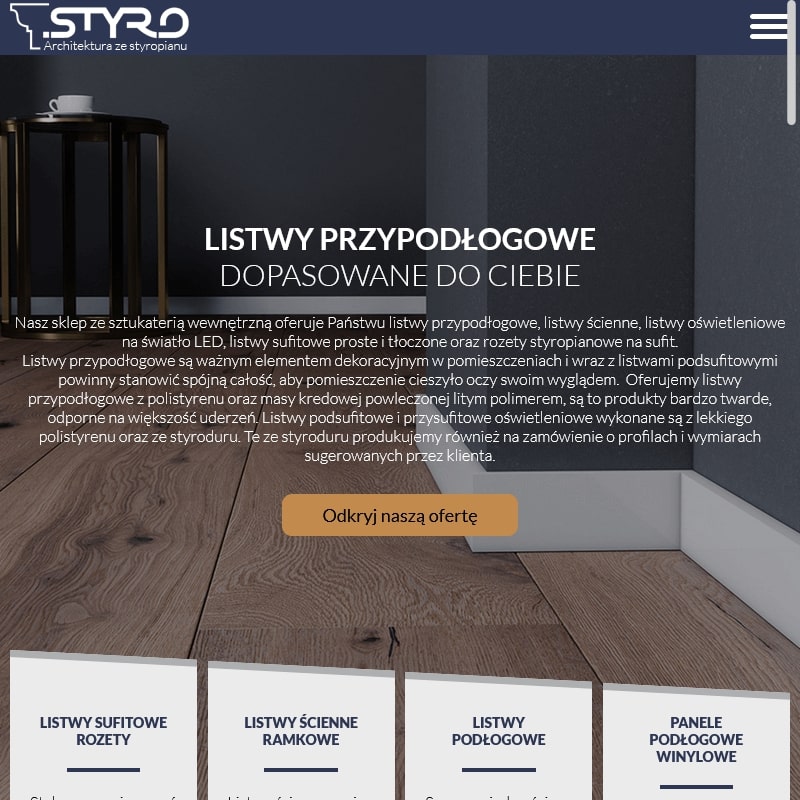 Listwa przysufitowa led