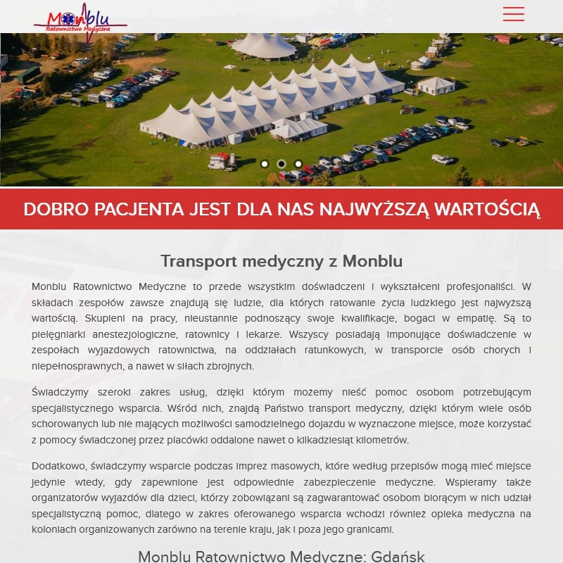 Gdańsk - międzynarodowy transport medyczny