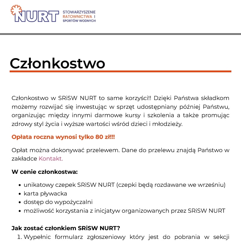 Warszawa - grupowa nauka pływania