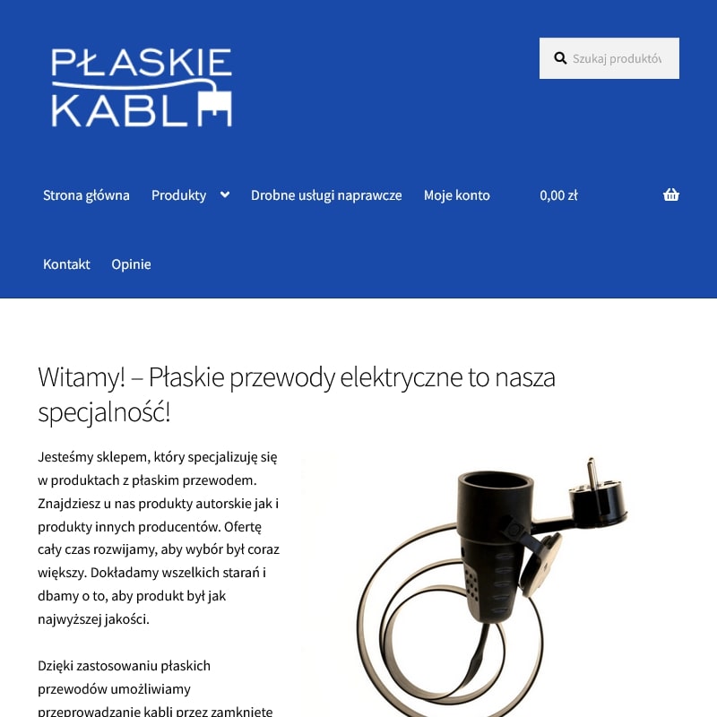 Płaski kabel 230v