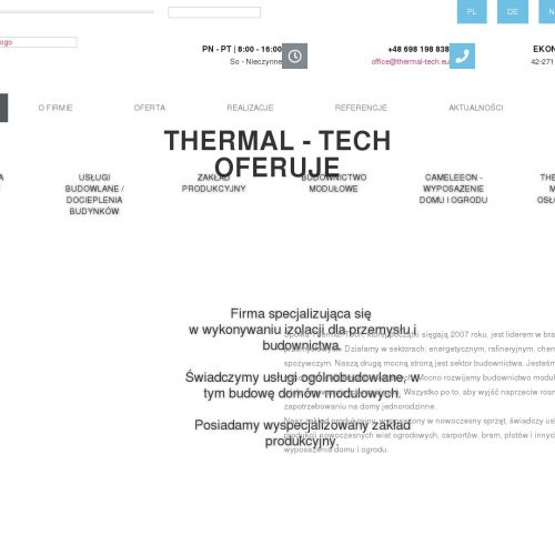 Izolacje przeciwogniowe