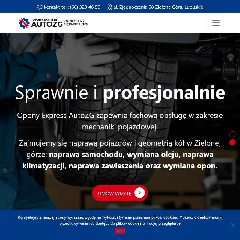 Mobilny serwis opon ciężarowych - Zielona Góra