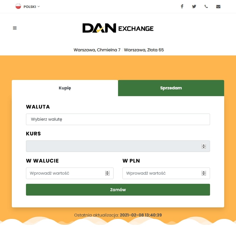 Kurs dolara kantor w Warszawie