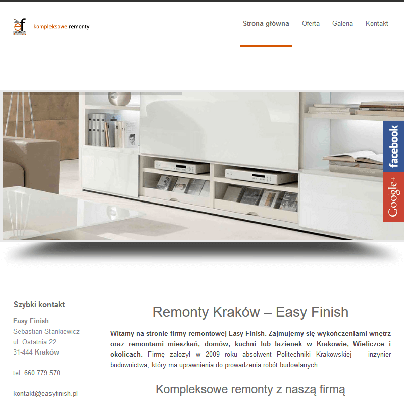 Wieliczka - remonty wykończenia wnętrz