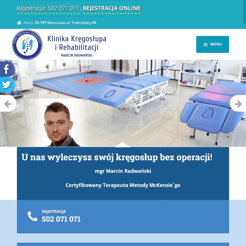 Warszawa - masaż kręgosłupa