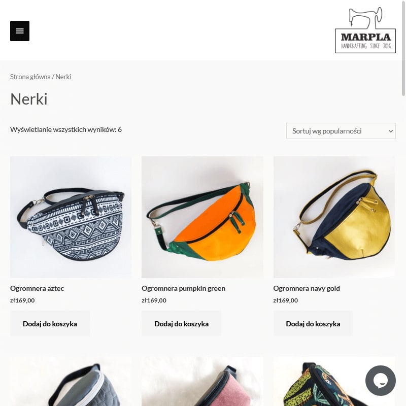 Saszetka biodrowa damska