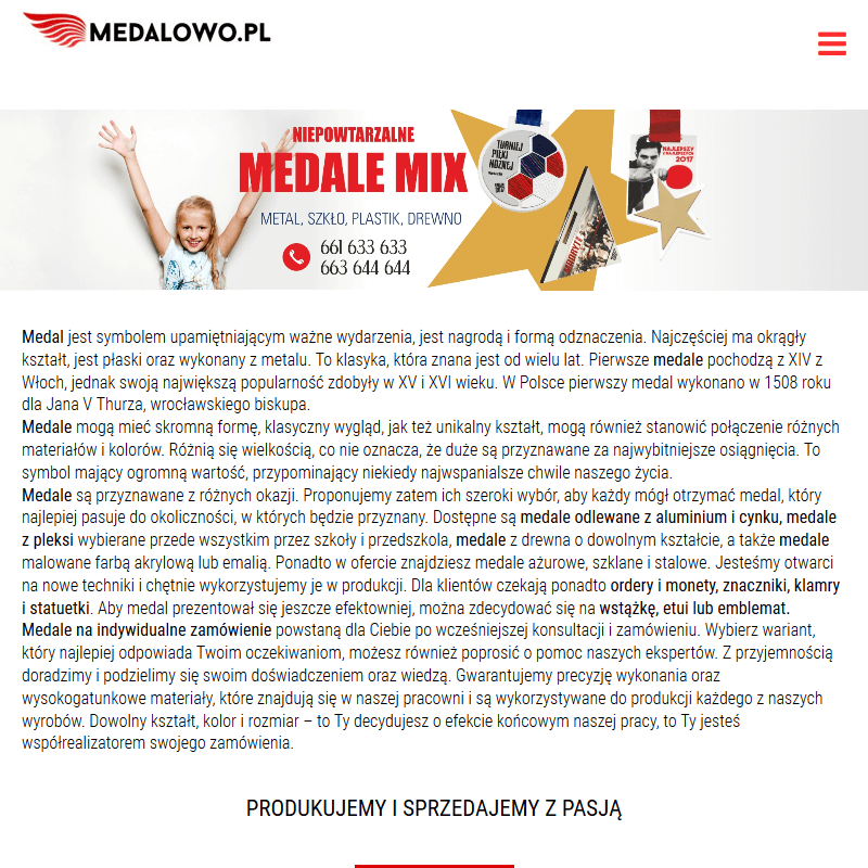 Medale własny projekt