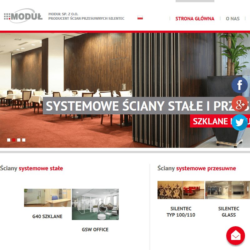 Ścianki działowe szklane