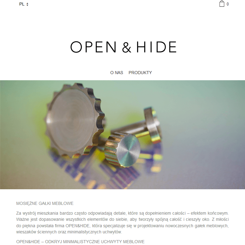 Nowoczesne gałki meblowe