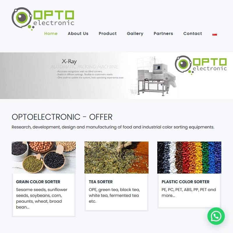 Sortowanie optyczne ziaren