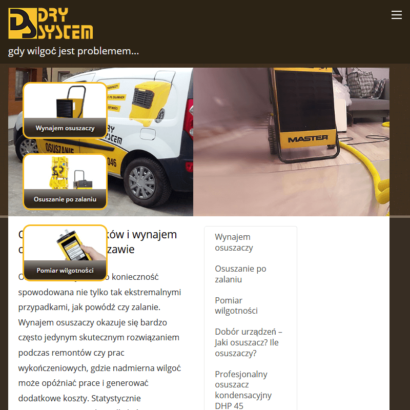 Wynajem osuszacza cena - Piaseczno