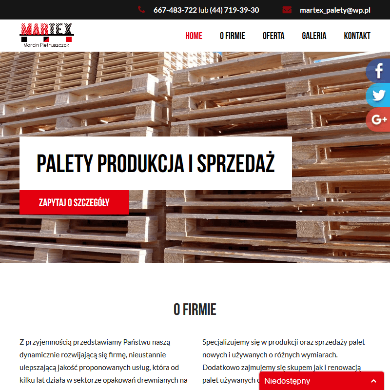 Paleta euro 2 gatunek w Wrocławiu