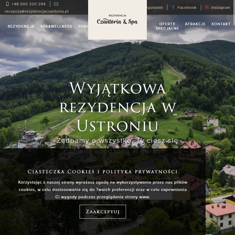 Ustroń - czantoria noclegi